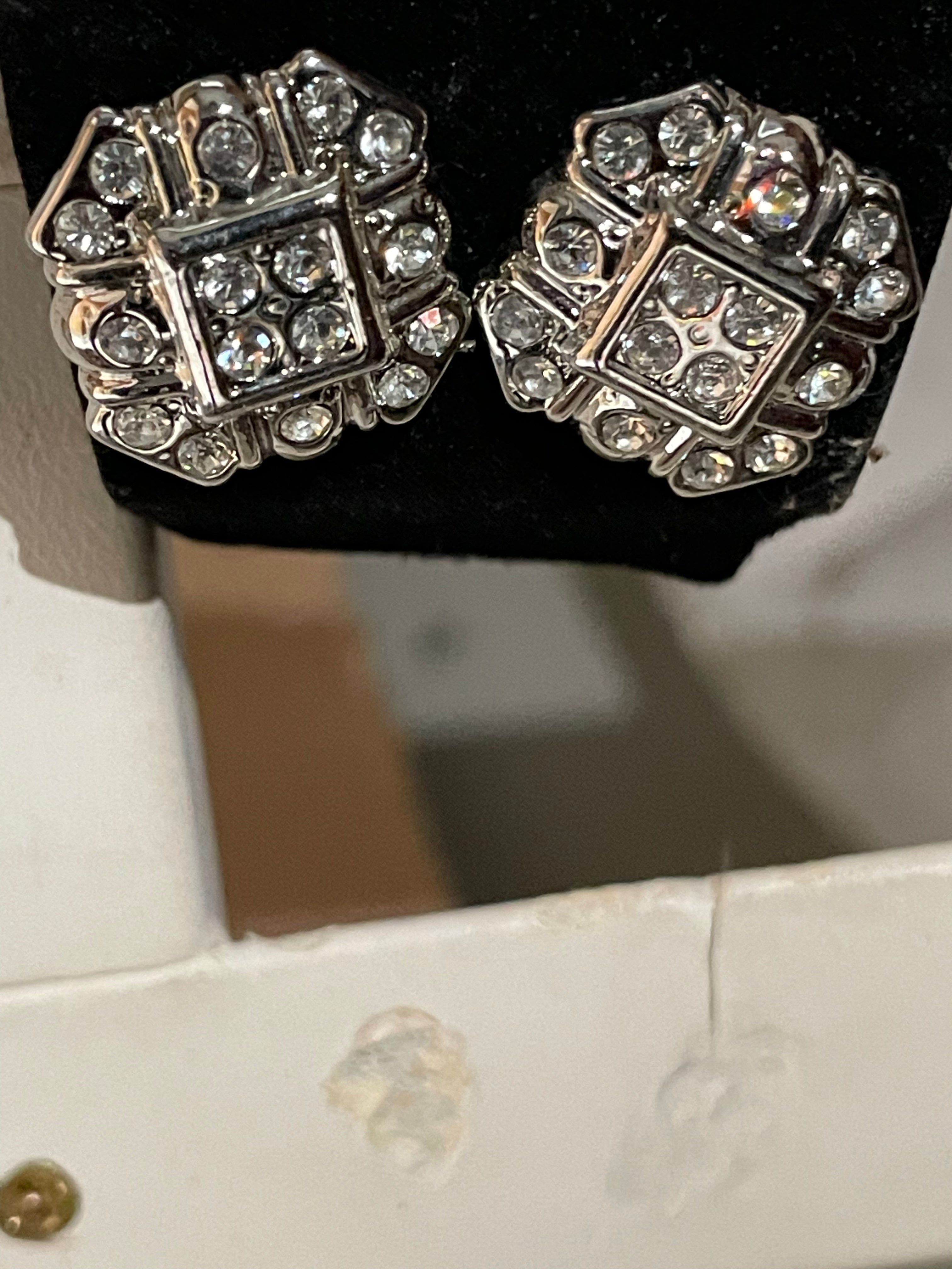 Twin Diamond Earrings