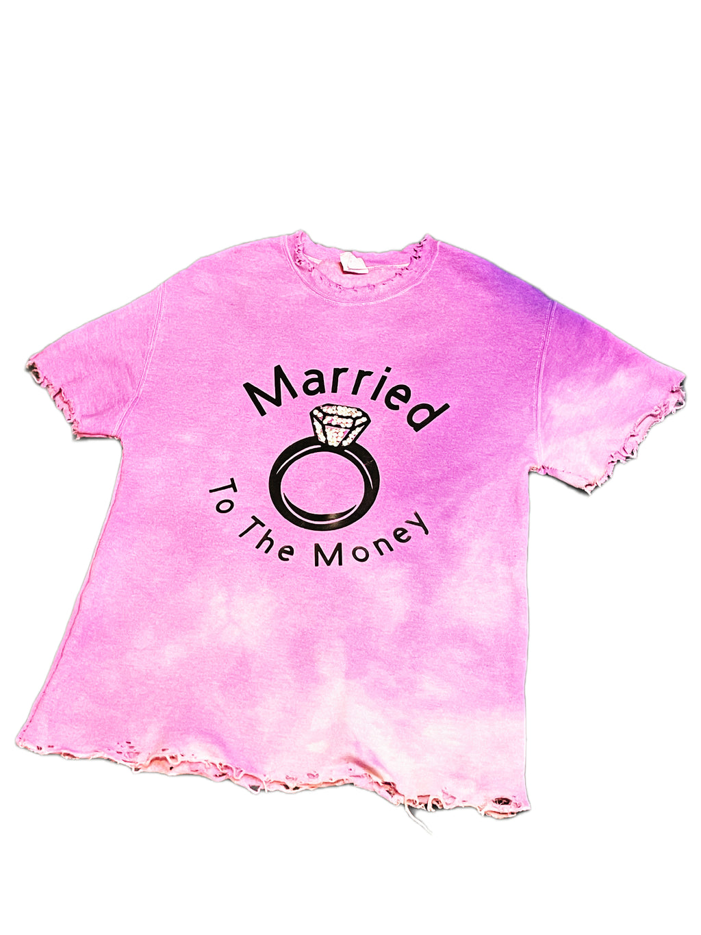 Purple Sky Married To The Money Pull Over Shirt Cropped With Discretion ￼
