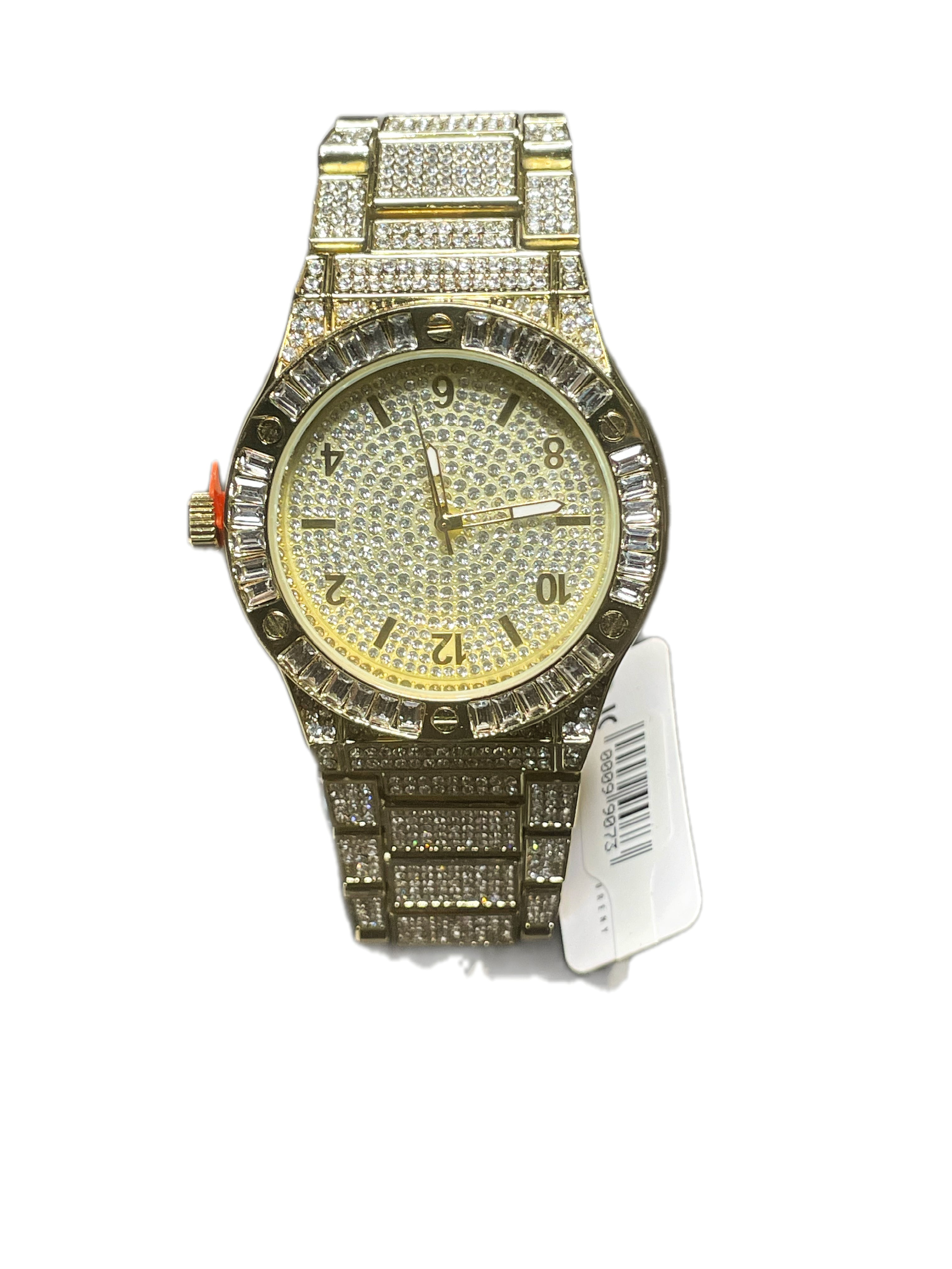Gold Face iced out watch