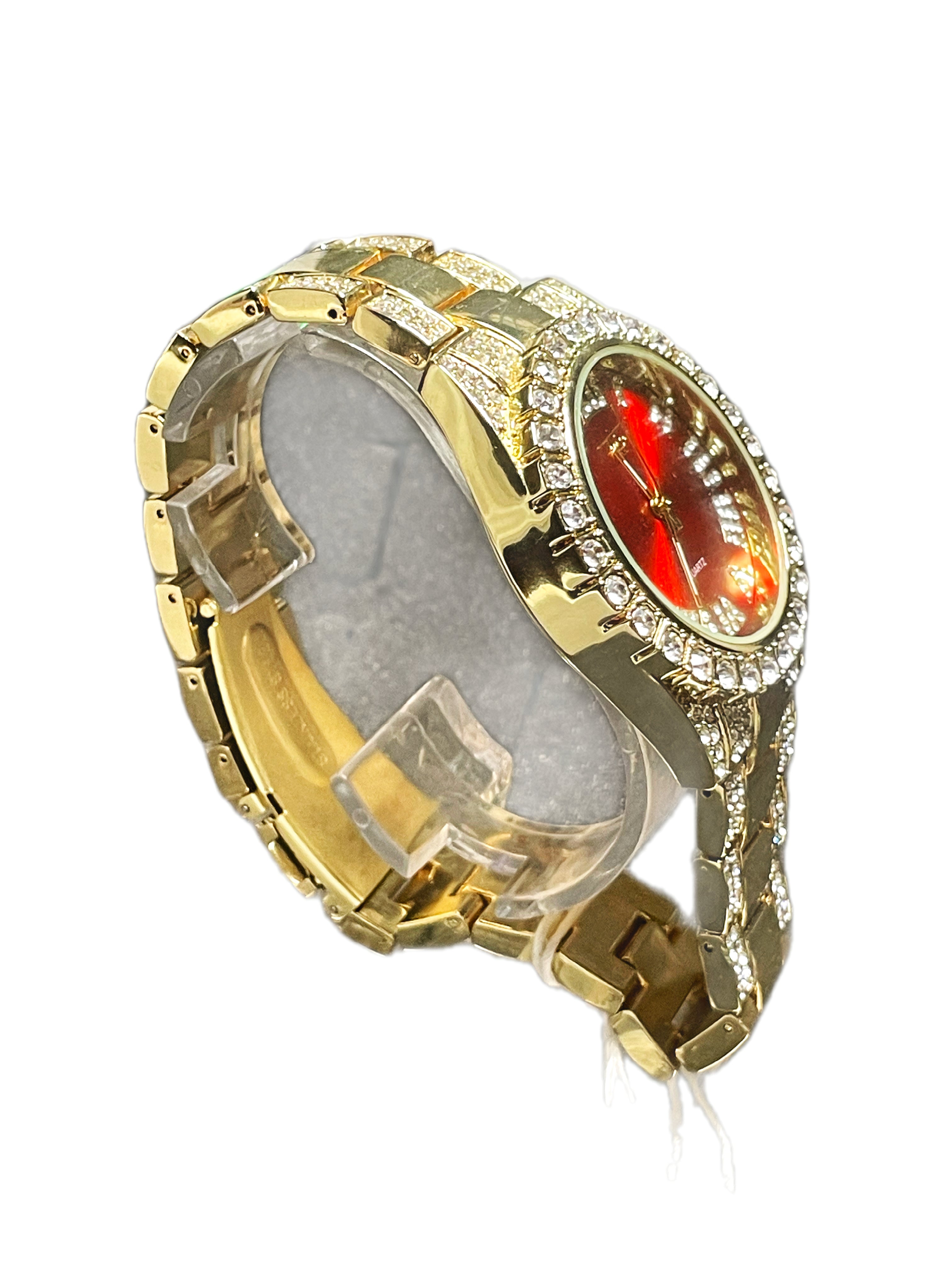 Ice out Cortez Rolex watch