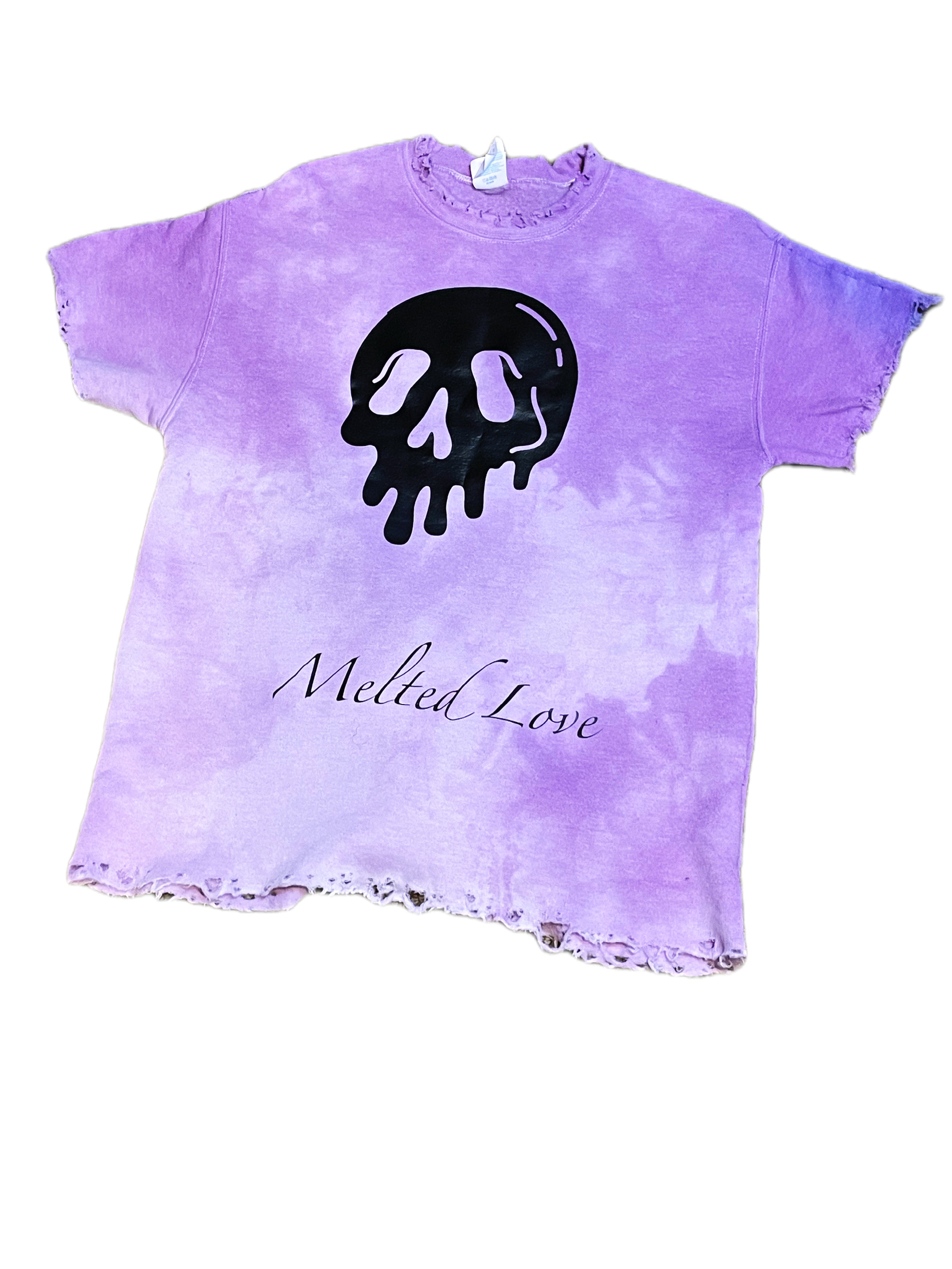 Purple Sky MeltedLove Pull Over Shirt Cropped With Discretion ￼