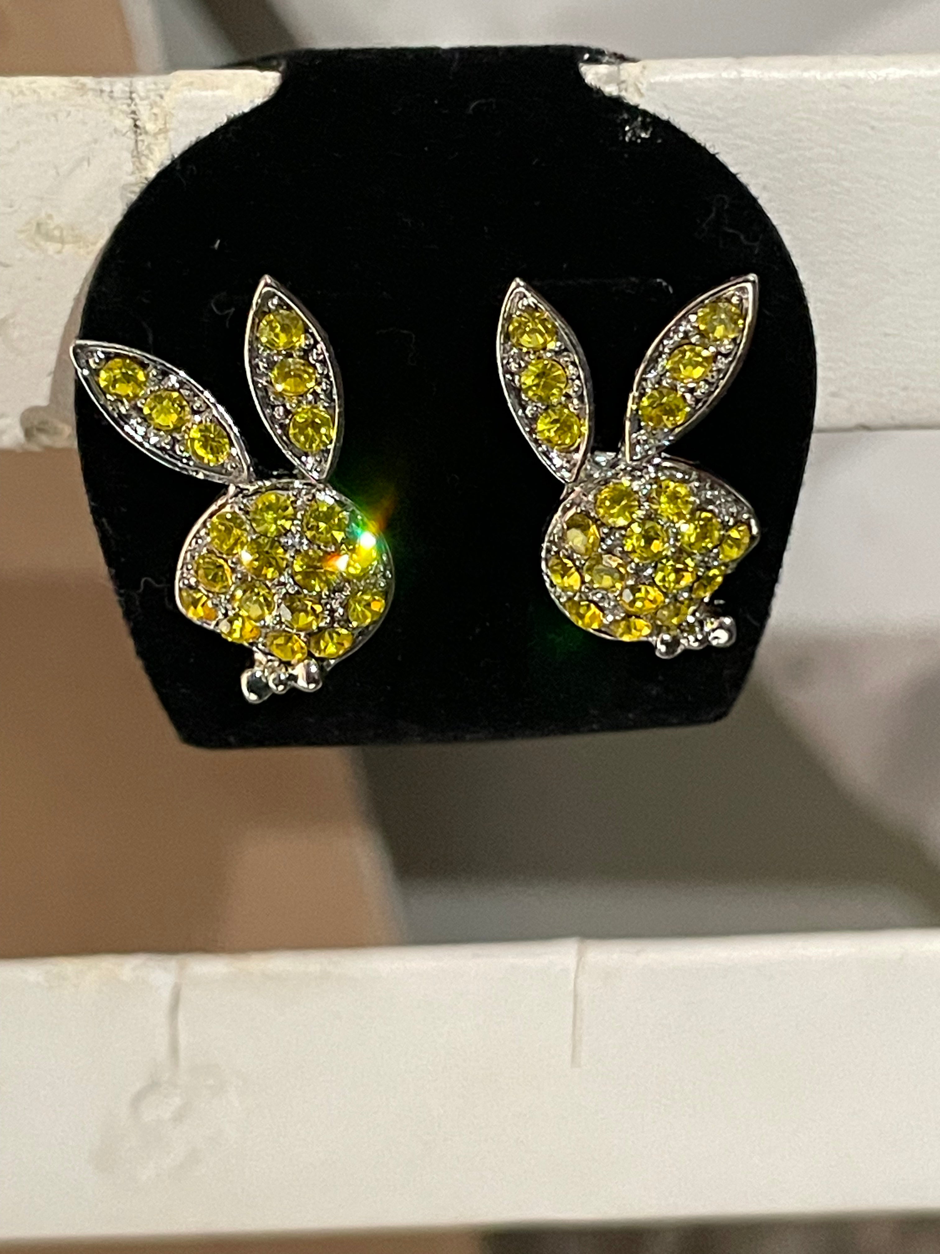 Playboy Yellow Diamond Earrings