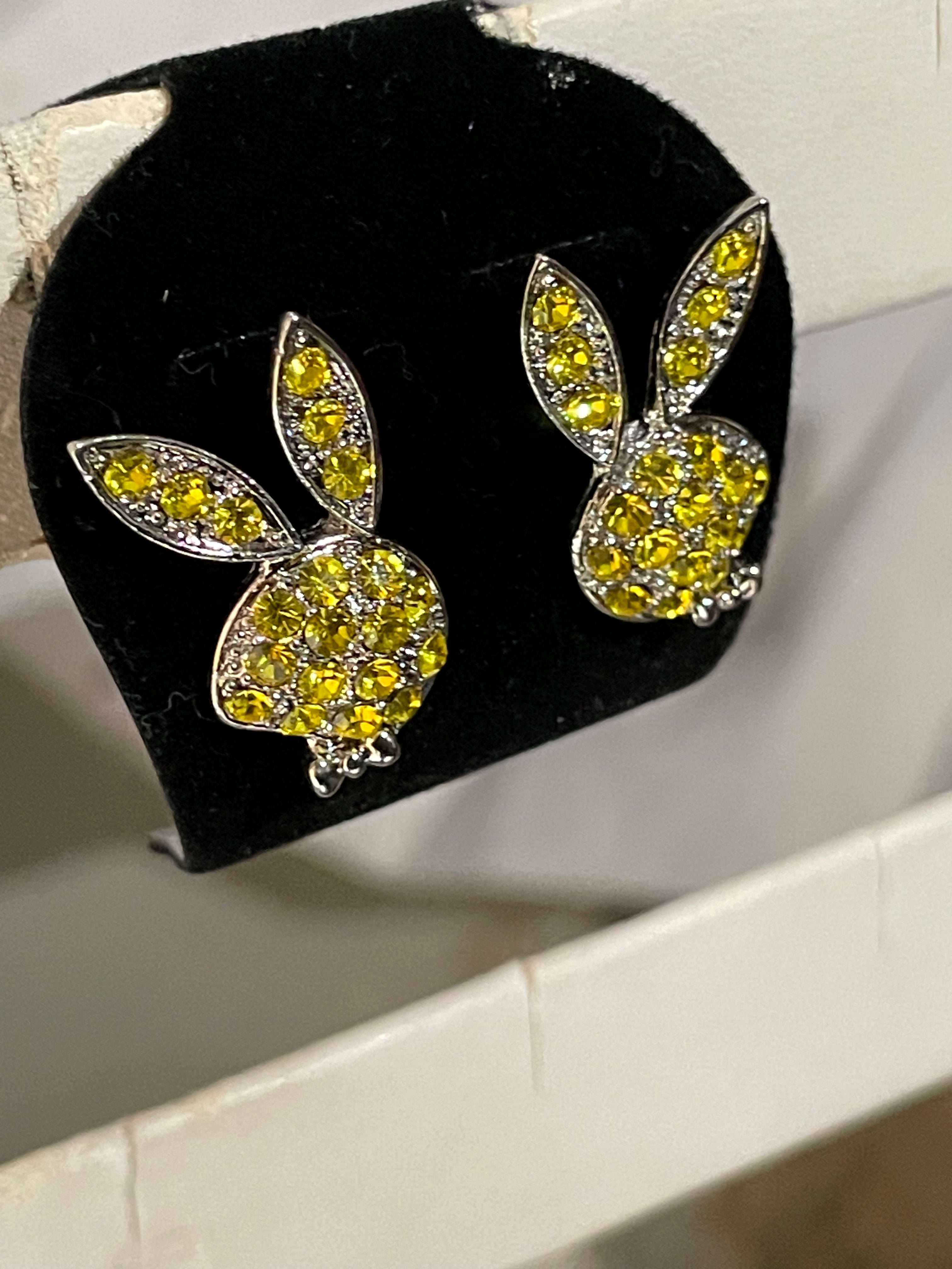 Playboy Yellow Diamond Earrings