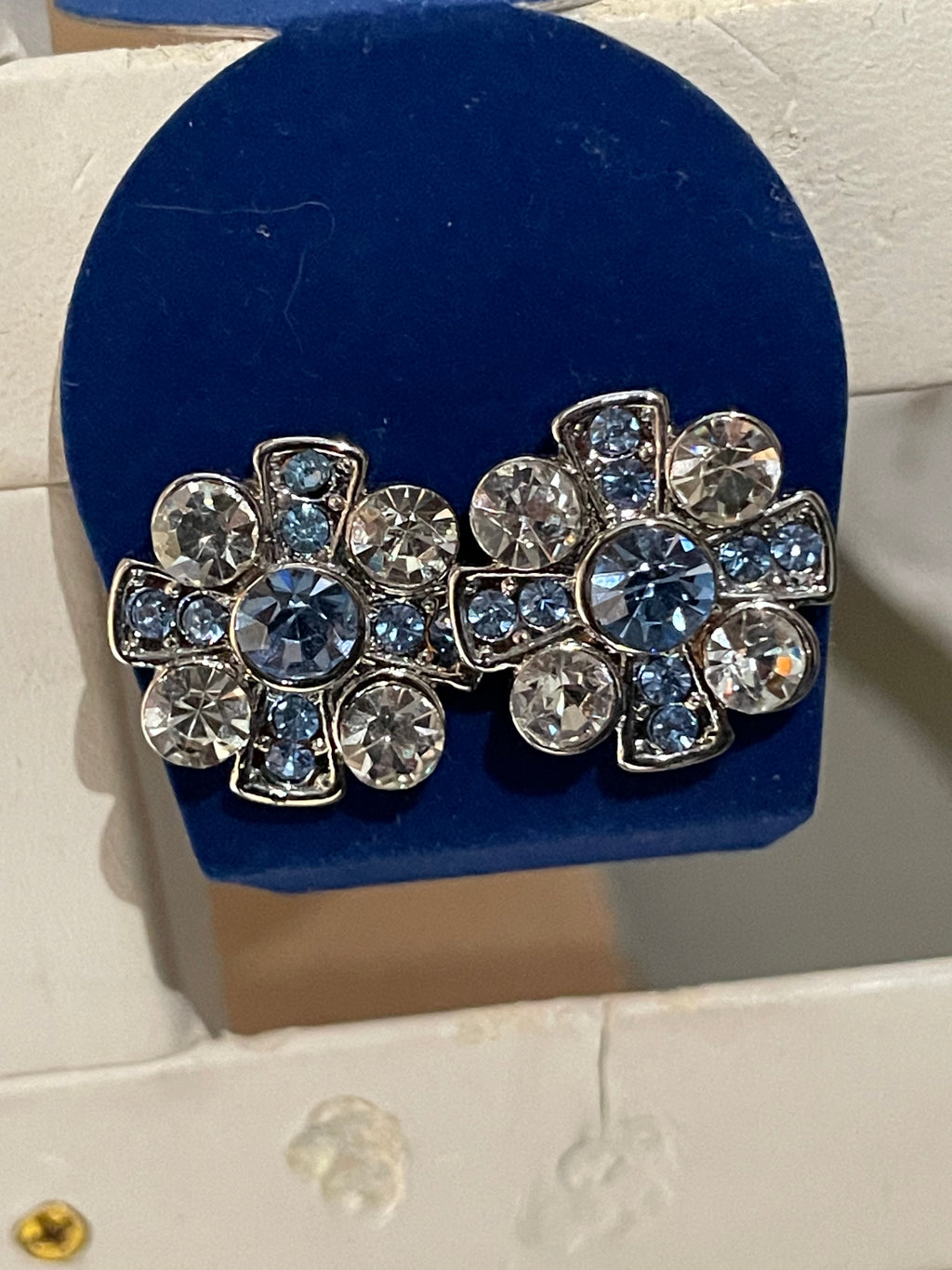 Diamond Flower Earrings