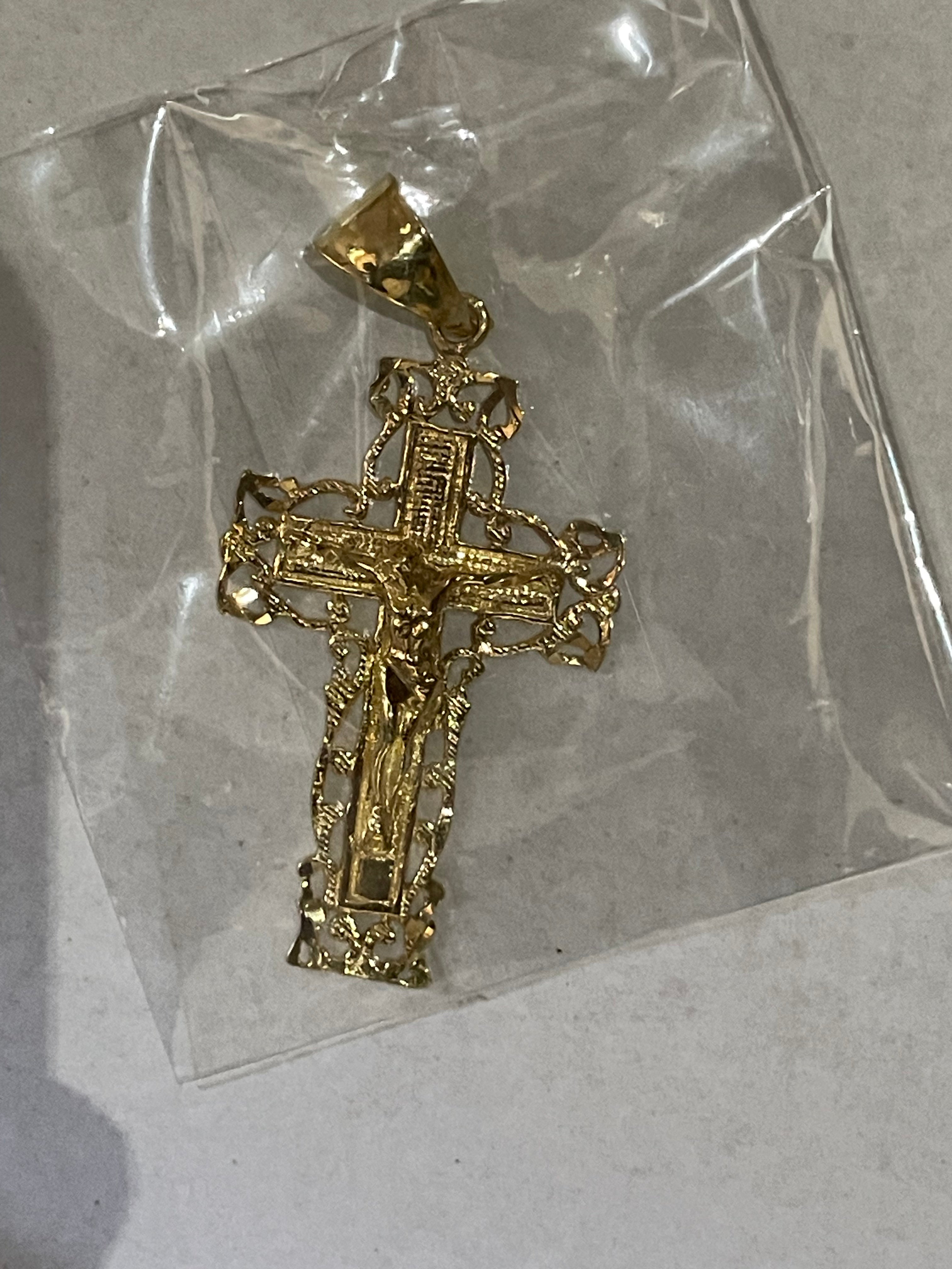 Gold Jesus Pendant