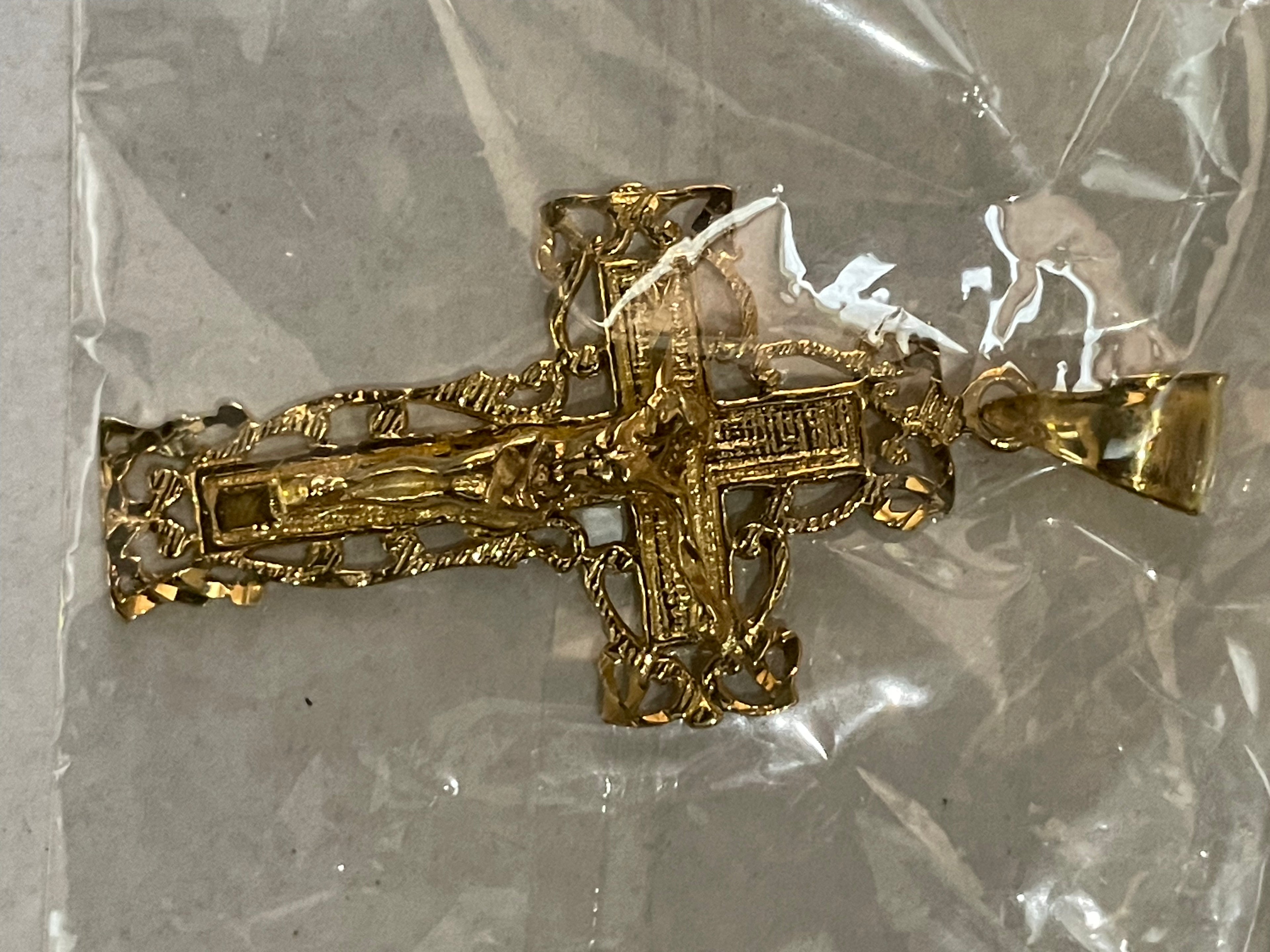 Gold Jesus Pendant