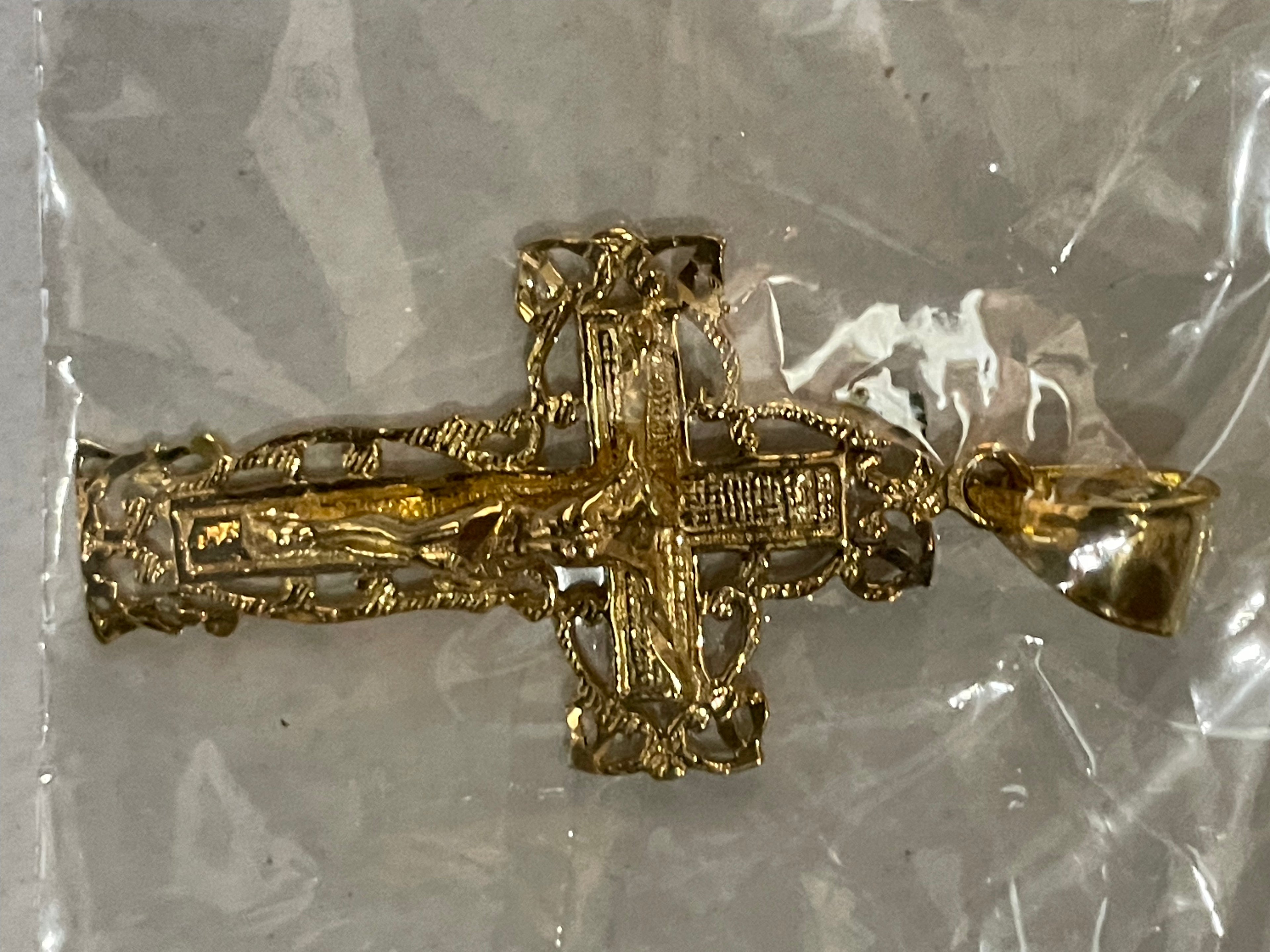 Gold Jesus Pendant