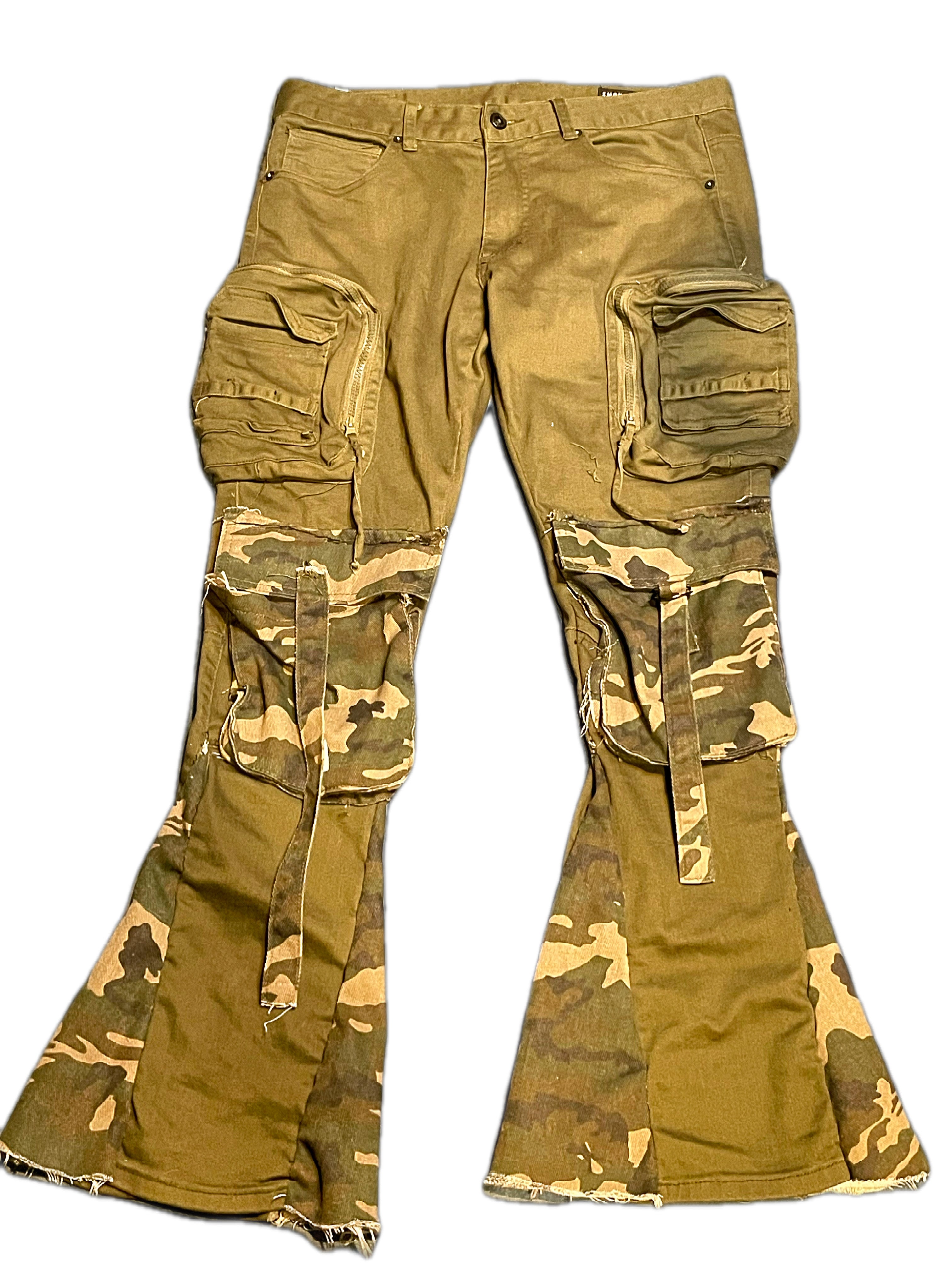 Flared Cargo Pants
