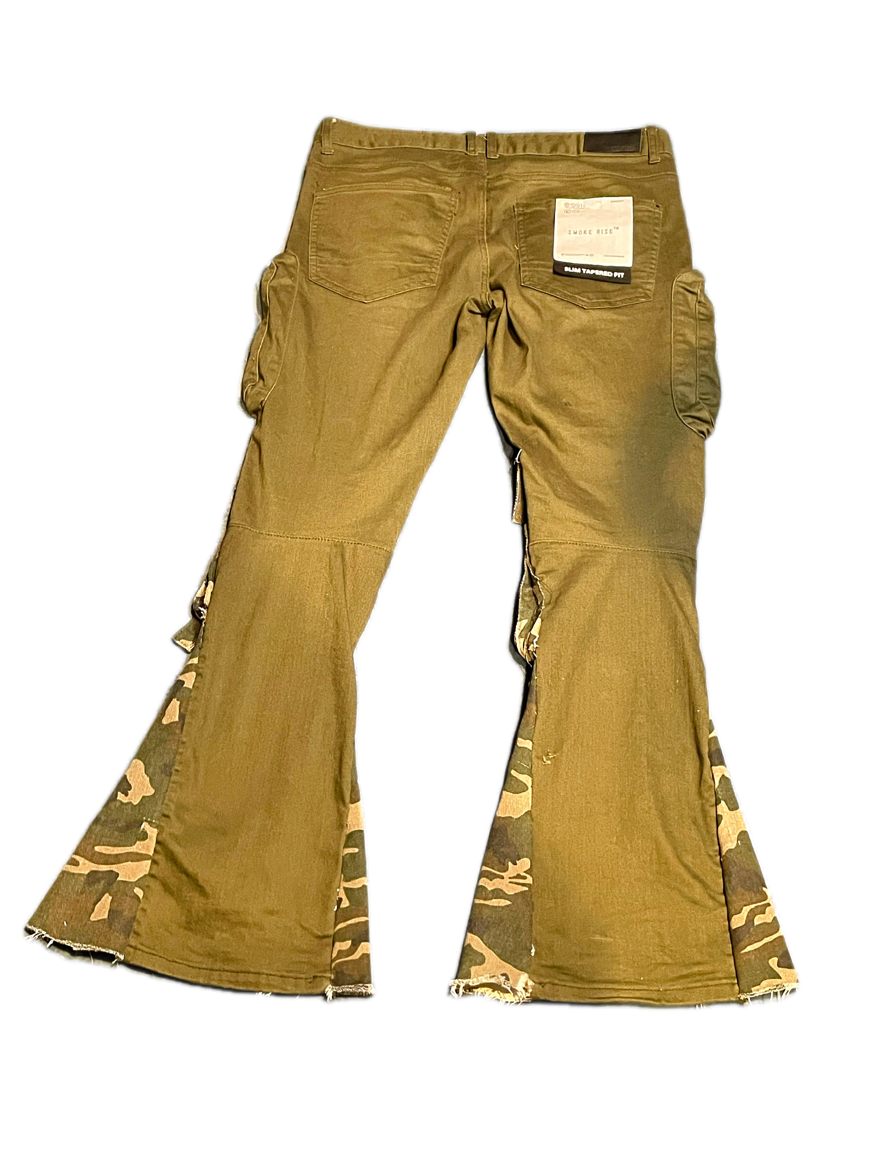 Flared Cargo Pants